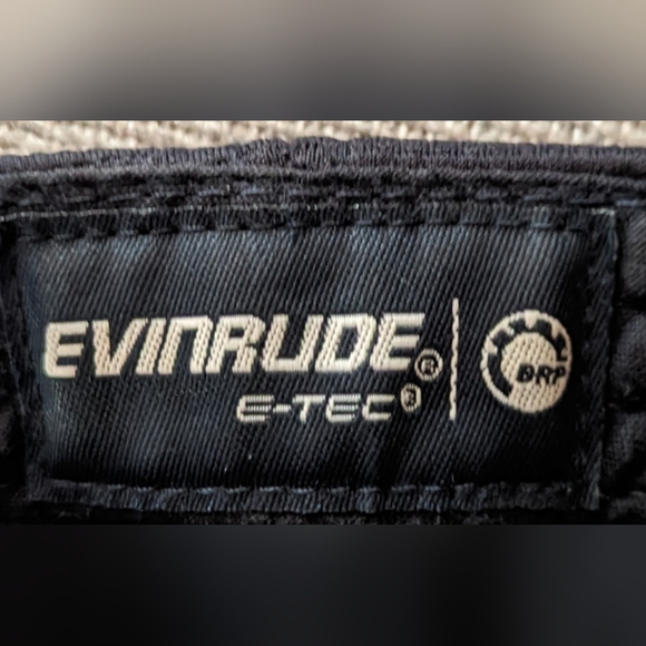 EVINRUDE MOTORS HAT BLACK STRAPBACK ONE SIZE - Picture 9 of 9